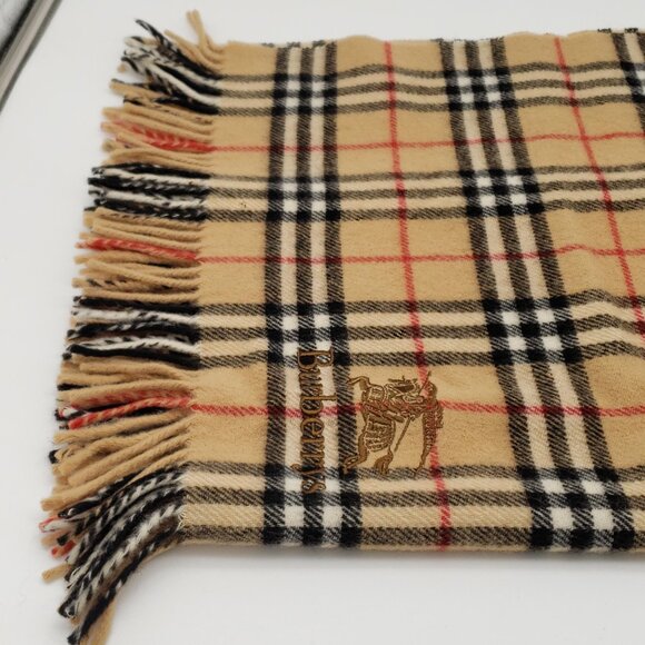 Burberry Classic Vintage Wool Large Scarf lux83-102325 - Picture 5 of 11